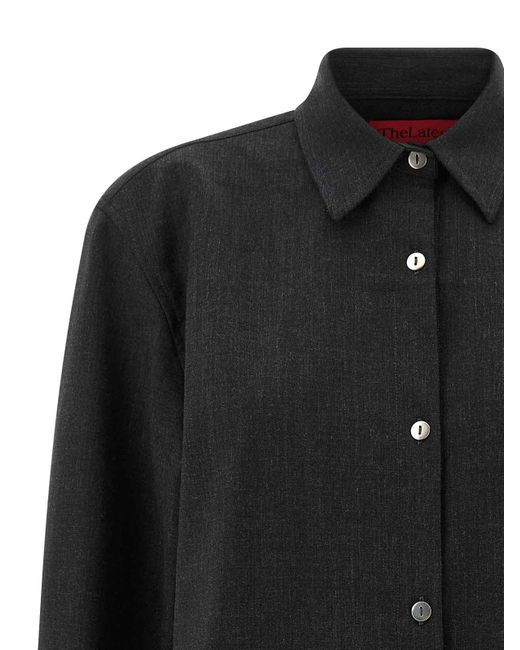 Thelatest Black Mlange Shirt