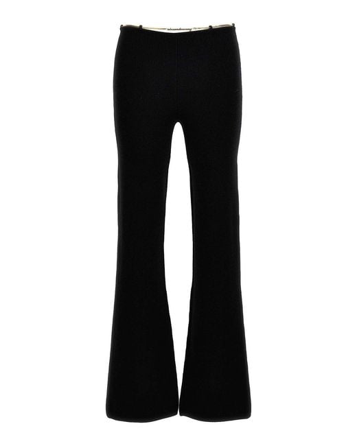 Alexander Wang Black Nameplate Chain Pants