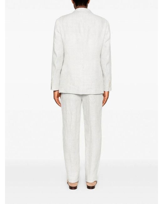 Brunello Cucinelli White Leisure Suit for men