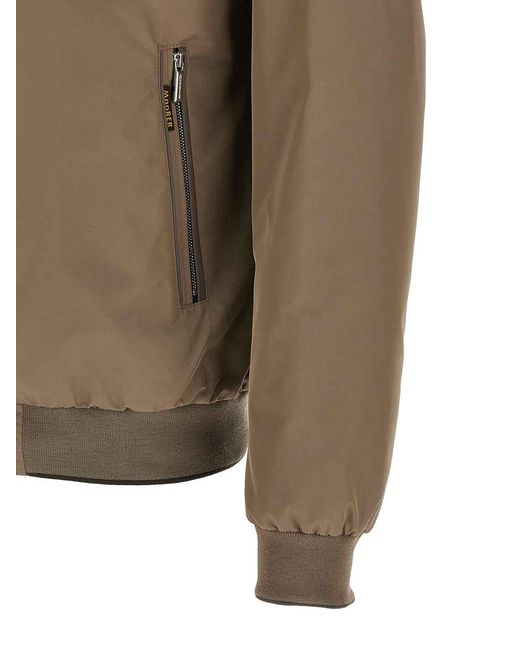 Moorer Brown Manetti-Wk Bomber Jacket for men