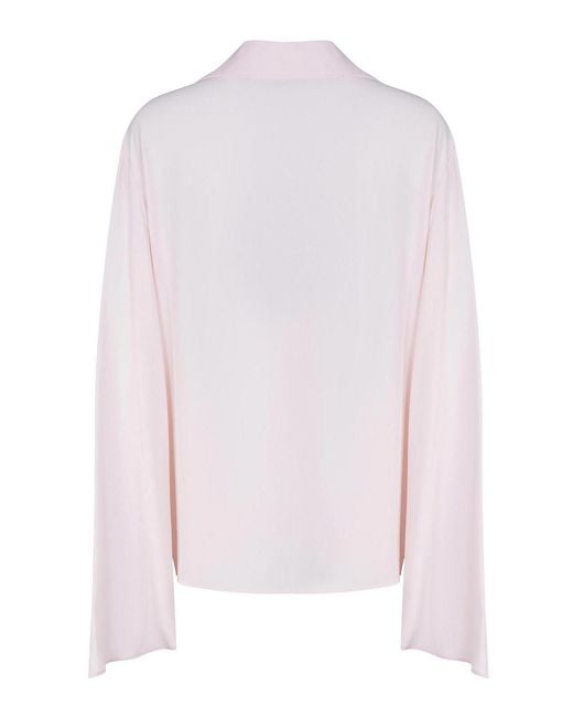 FEDERICA TOSI Pink Blouse Made Of Silk Blend