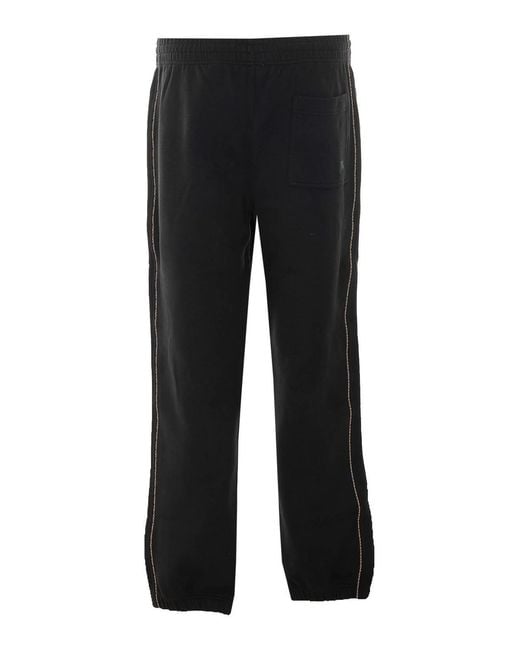 Burberry Black Check Detail Pants for men