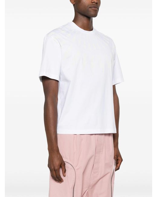 Neil Barrett White Slim Dropped Shoulder for men