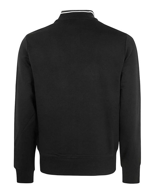 Fred Perry Black Zip Through Sweatshirt for men