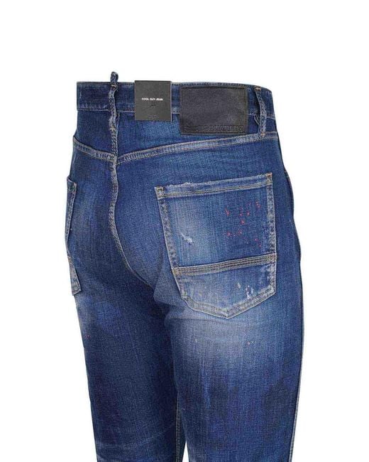 DSquared² Blue Cool Guy Jeans Made Of Stretch Denim for men