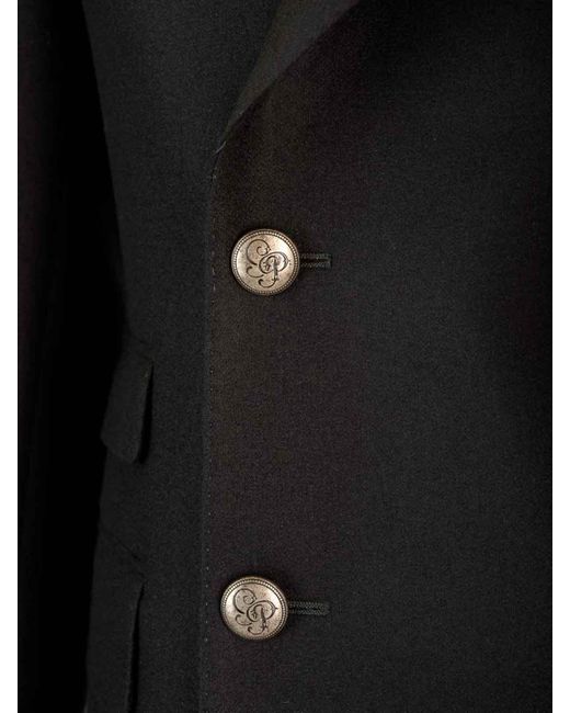 Gabriele Pasini Black Double-Breasted Wool Jacket for men