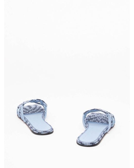 Loewe Blue Paula's Ibiza 'Petal Anagram' Slides
