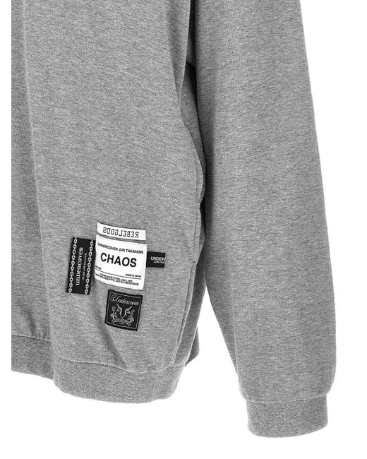 Undercover Gray Chaos And Balance Sweatshirt for men