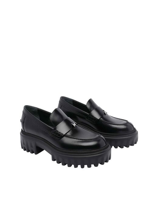 Hogan Black H700 Loafers