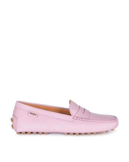 Tod's Pink Tods Loafer Made Of Leaher