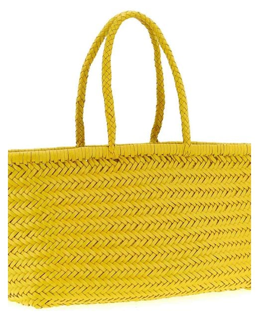 Dragon Diffusion Yellow Bamboo Triple Jump Large Shoulder Bag
