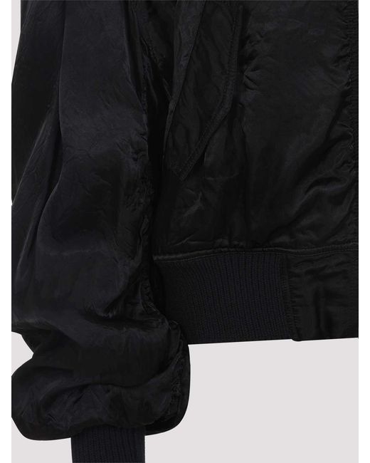 Rick Owens Black Secchia Flight Jacket