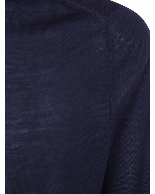 Paul Smith Blue Sweater Zip Neck for men