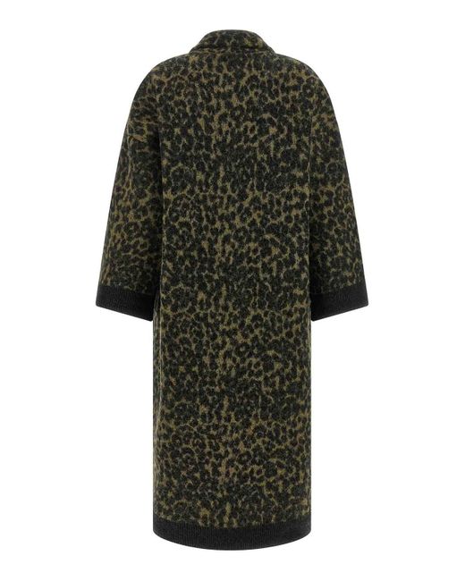Nude Black Animalier Coat