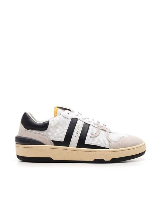 Lanvin White Clay Sneakers