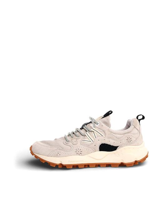 Flower Mountain White Sneakers for men
