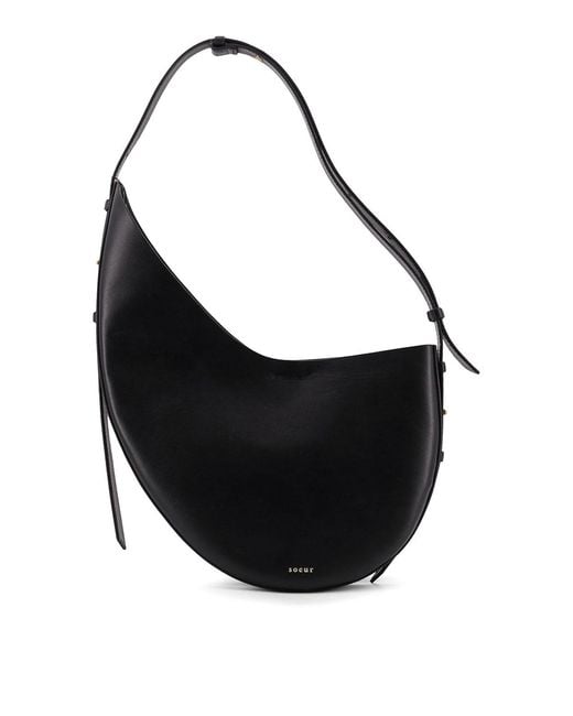 Soeur Black Winona Leather Shoulder Bag