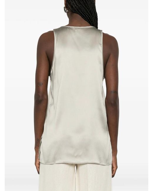 Brunello Cucinelli Gray Blouse