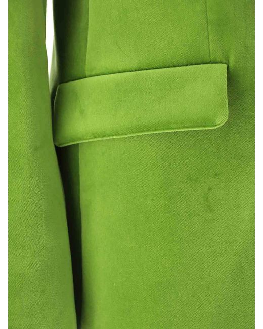Vivetta Green Stretch Velvet Blazer