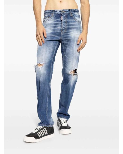 DSquared² Blue Trousers for men