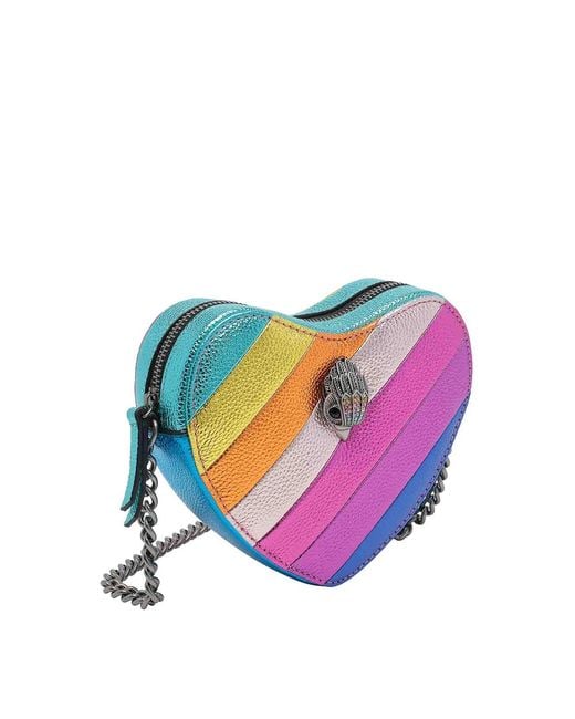 Kurt Geiger White Kensington Heart Crossbody Bag