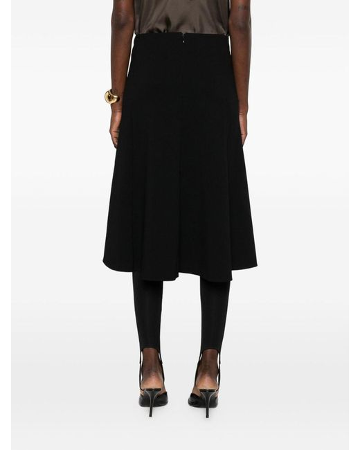 Jil Sander Black Asymmetric Short Skirt