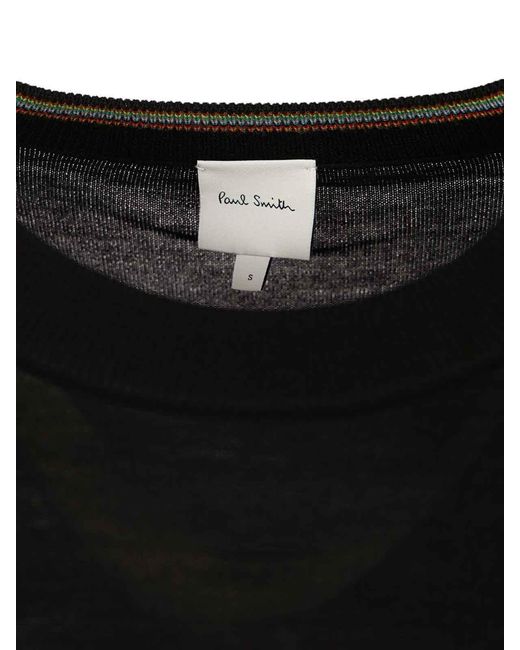 Paul Smith Black Crew Neck Sweater for men