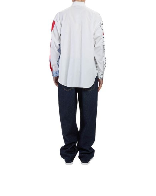 Moschino Blue Schedina Shirt for men