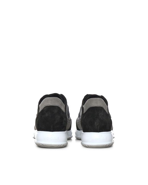 Hogan Black Sneakers Suede for men