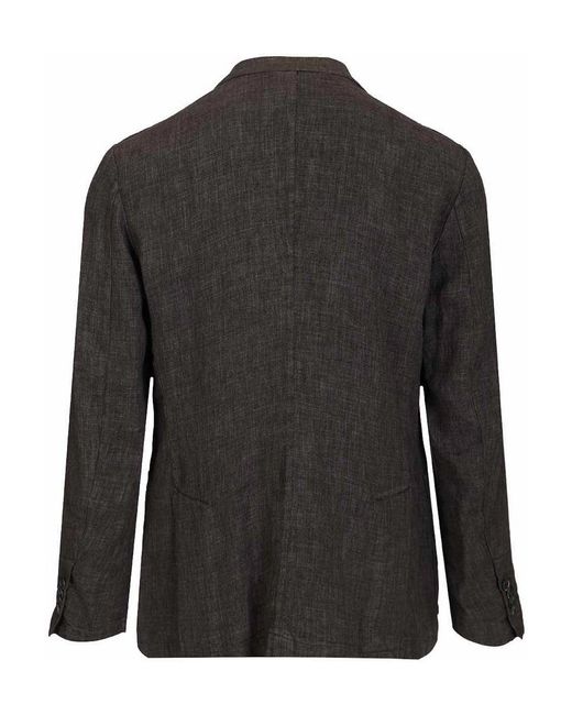 Barena Black Double-Breasted Jacket for men