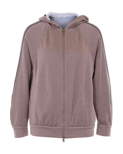 Brunello Cucinelli Purple Mauve Sweatshirt