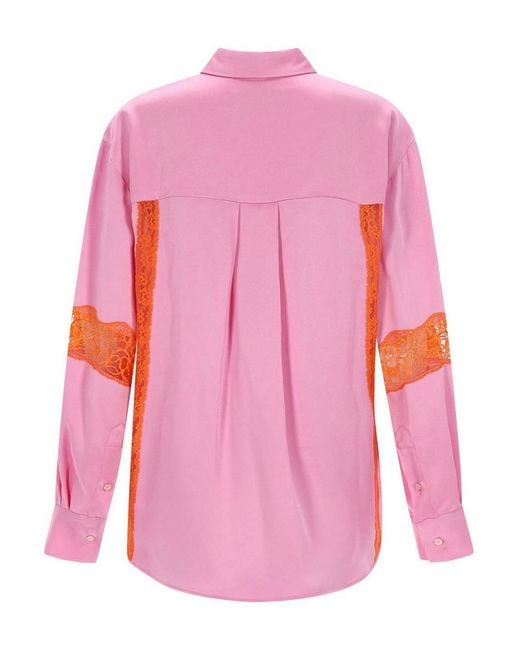 Camicia Con Inserti di MSGM in Pink