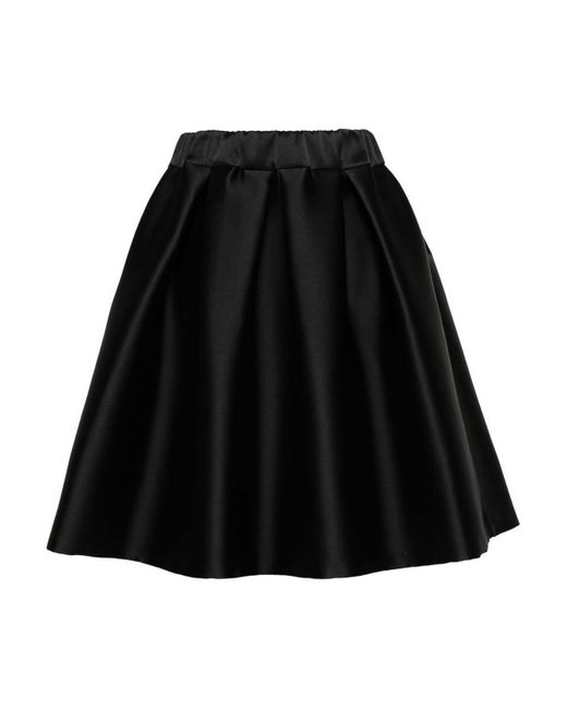 P.A.R.O.S.H. Black Pleated Full Skirt