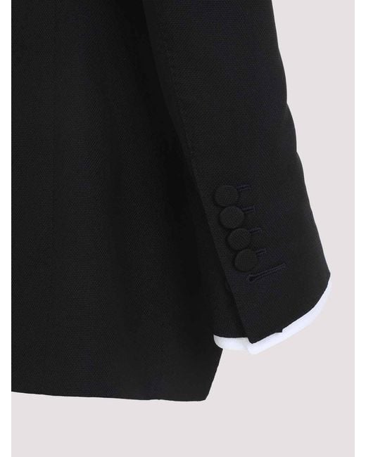 Tom Ford Black Collarless Jacket