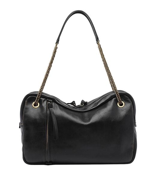 Vivienne Westwood Black Large Dolce Shoulder Bag