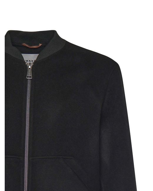 Amaranto Black Wool And Cashmere Jacket for men