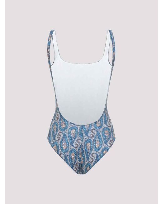 Etro Blue Backless One-Piece