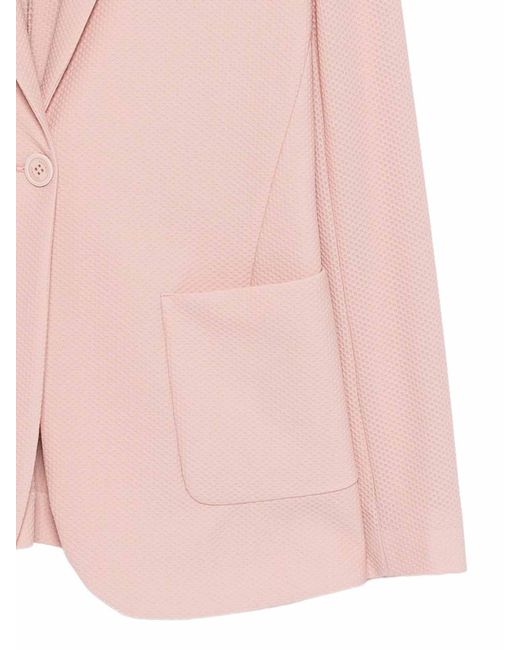 Seventy Pink Single-Breasted Blazer