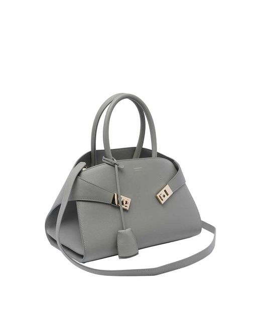Ferragamo Gray Hug Small Handbag