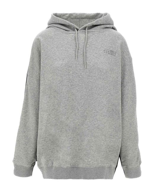 MM6 by Maison Margiela Black Double Front Hoodie