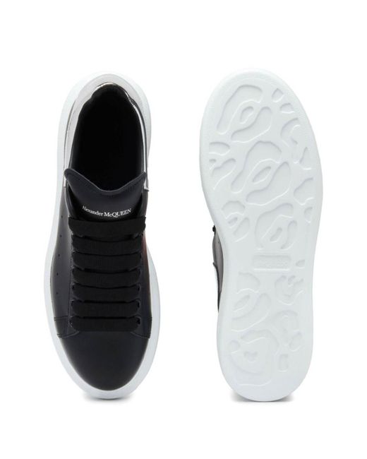 Alexander McQueen Black Oversized Leather Sneakers