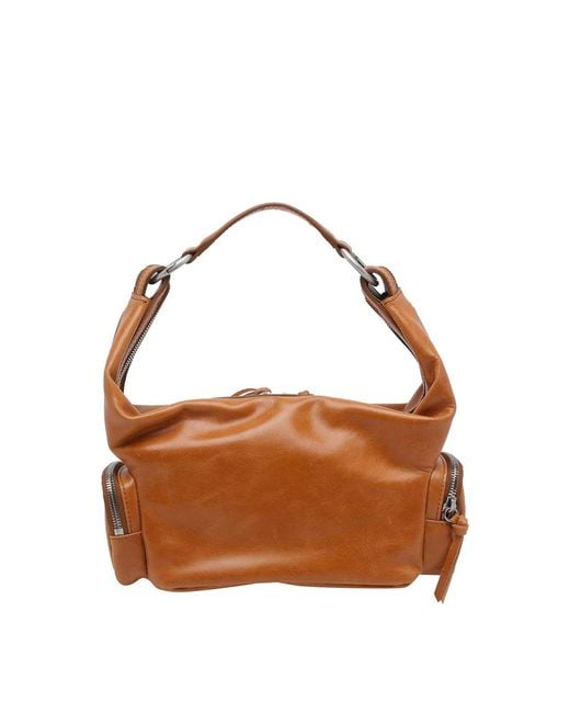 MARGE SHERWOOD Brown Mini City Ew Hobo Bag