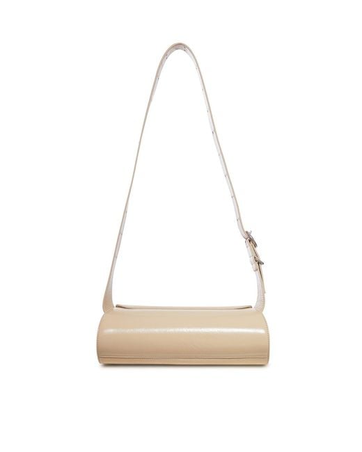 Jil Sander White Small 'Cannolo' Shoulder Bag