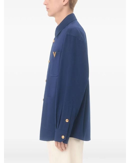 Valentino Blue Vgold Shirt for men