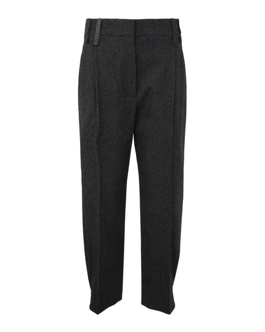 Brunello Cucinelli Black Regular Pants