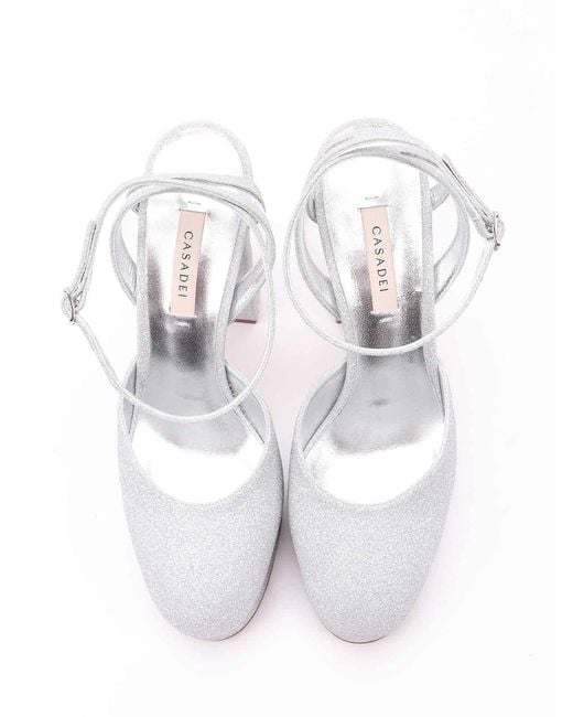 Casadei White Sandals