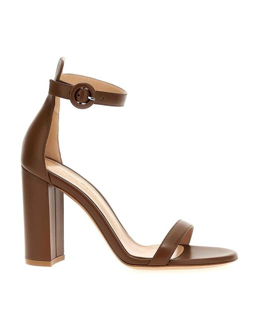 Gianvito Rossi Metallic Gaeta Sandals