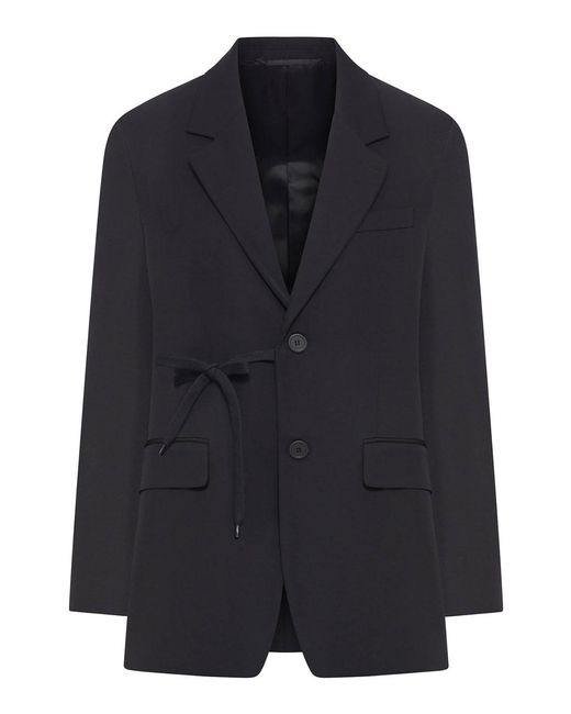 Balenciaga Blue Barathea Tailored Wool Jacket