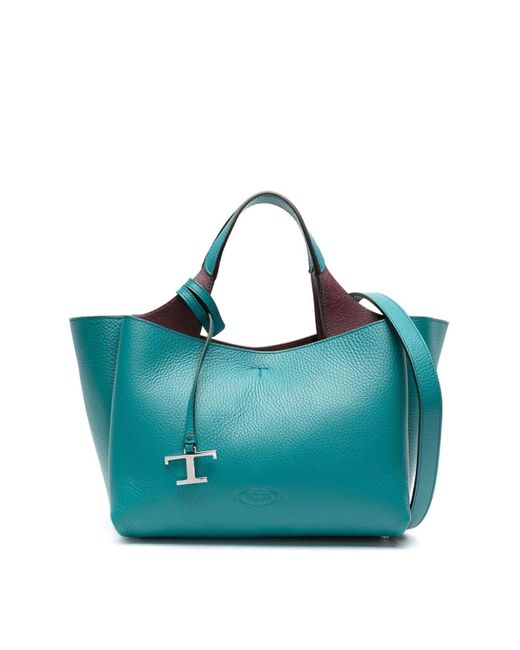 Tod's Blue Bag In Leather Mini