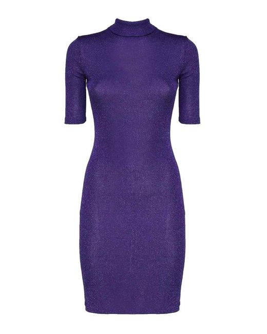Sportmax Purple Anta Lurex Jersey Dress